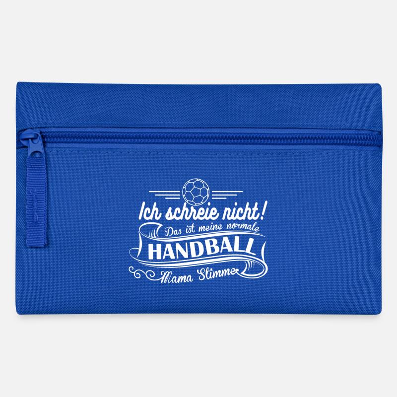 Handball Mama Stimme - Federtasche - Royalblau