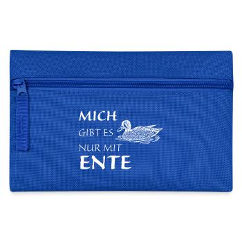 Nur mit Ente - Federtasche - Royalblau - Vorne