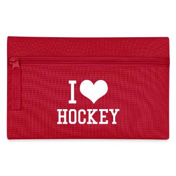 I Love Hockey - Federtasche - Rot - Vorne
