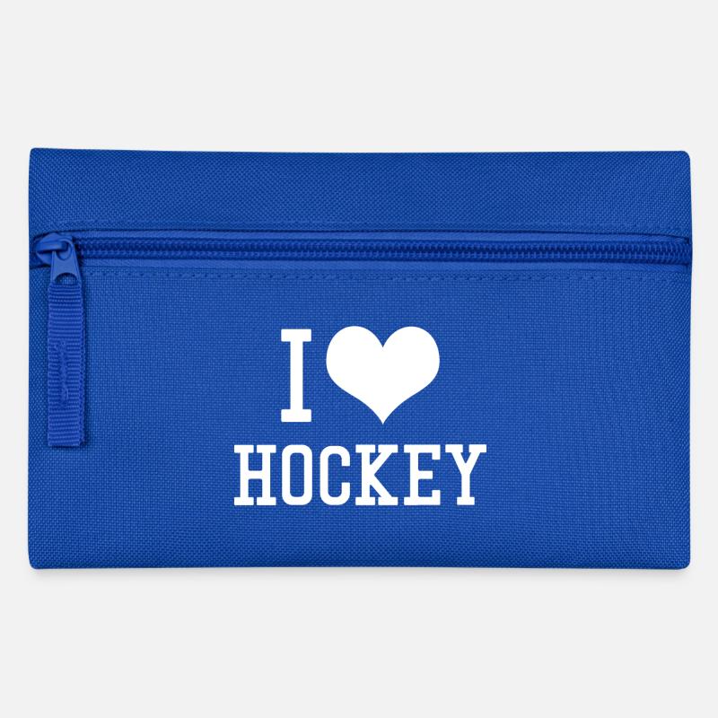 J'aime le hockey - Trousse - bleu royal