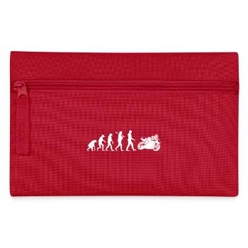 Motorrad Shirt · Evolution · Biker · Rennmaschine - Federtasche - Rot - Vorne