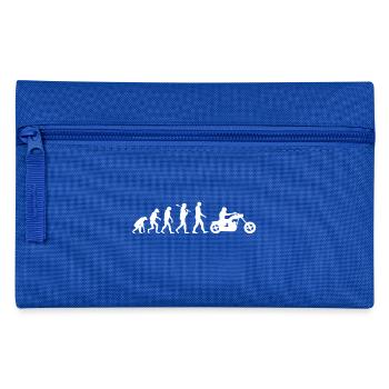 Motorrad Shirt · Motorräder · Evolution · Biker - Federtasche - Royalblau - Vorne