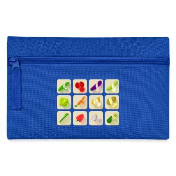 paprika chilli chili pepper citrus veggie gemuese - Federtasche - Royalblau - Vorne