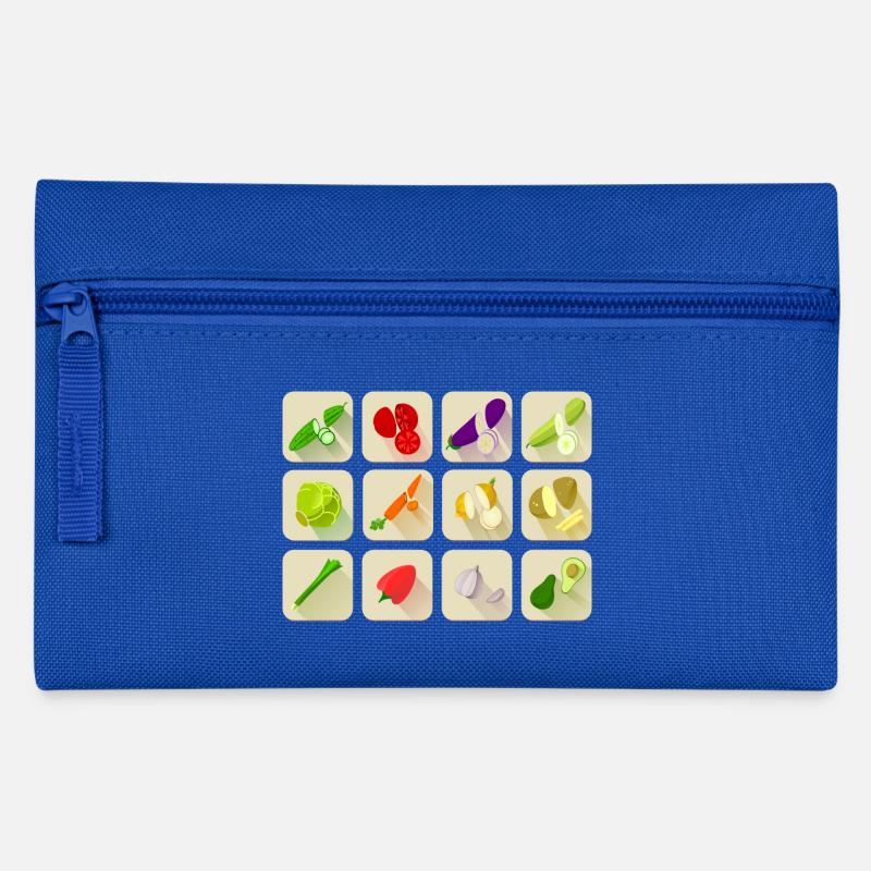 paprika chilli chili pepper citrus veggie gemuese - Federtasche - Royalblau