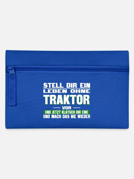 Landwirt - Leben ohne Traktor - Federtasche - Royalblau