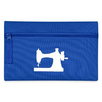 Nähmaschine - Federtasche - Royalblau - Vorne