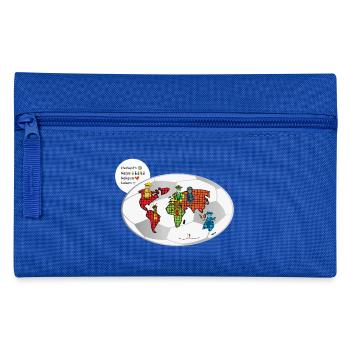 Le football relie les mondes - Les gardiens d'Orbis - Trousse - bleu royal - Devant