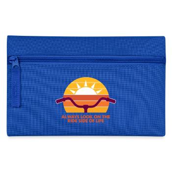 Sonnige Rad-Vibes - Immer die Ride-Side! - Federtasche - Royalblau - Vorne