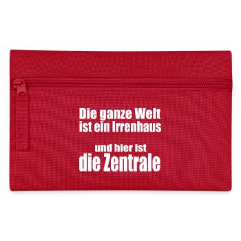 Irrenhauszentrale - Federtasche - Rot - Vorne