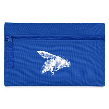 Conception d'abeille Vintage - Trousse - bleu royal - Devant