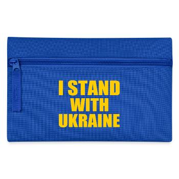 I stand with ukraine - Trousse - bleu royal - Devant
