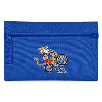 Wild Ride Tiger - Pencil Case - royal blue - Front