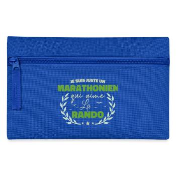 Fier d’être Marathonien et Passionné de la Rando - Trousse - bleu royal - Devant