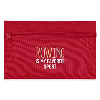 Rowing is my favorite Sport - Rudern - Ruderin - Pencil Case - red - Front
