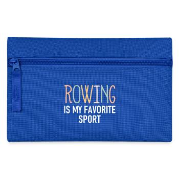 L’aviron est mon sport préféré - Rudern - Ruderin - Trousse - bleu royal - Devant
