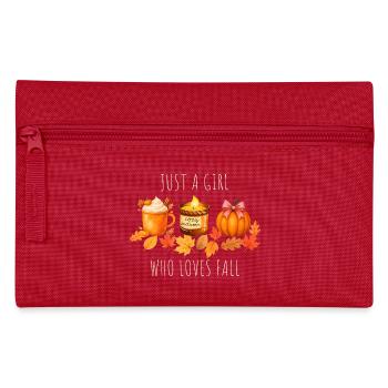 Nur ein Mädchen das Herbst liebt - Federtasche - Rot - Vorne