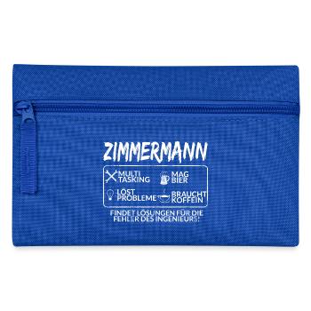 Der Zimmermann - Federtasche - Royalblau - Vorne