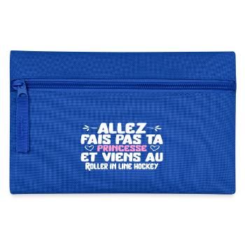 Princesse au Roller in line hockey cadeau - Trousse - bleu royal - Devant