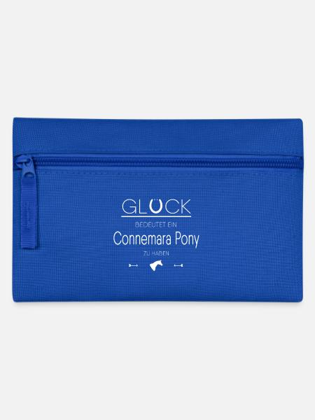 Connemara Pony Geschenk - Federtasche - Royalblau