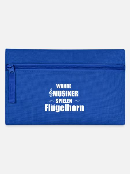 Flügelhorn Instrument Geschenk - Federtasche - Royalblau