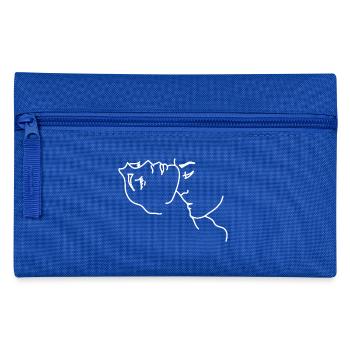 Baiser l'amour du cou - Trousse - bleu royal - Devant