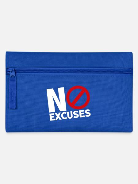 PAS D’EXCUSES blanc - Trousse - bleu royal