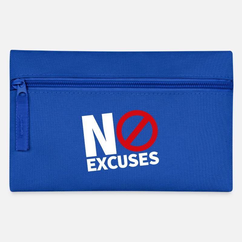 PAS D’EXCUSES blanc - Trousse - bleu royal