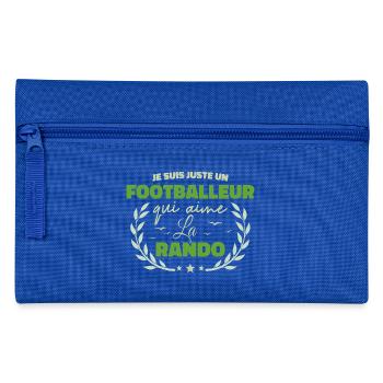 Fier d’être Footballeur et Passionné de la Rando - Trousse - bleu royal - Devant