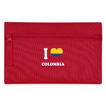 i love home geschenk land COLOMBIA - Federtasche - Rot - Vorne