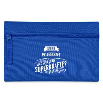 Pflegekraft - Federtasche - Royalblau - Vorne