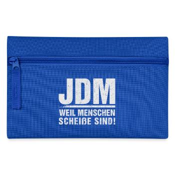 JDM Menschen scheiße - Federtasche - Royalblau - Vorne