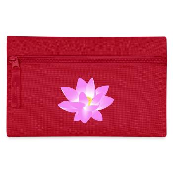 Flower Lotus - Pencil Case - red - Front