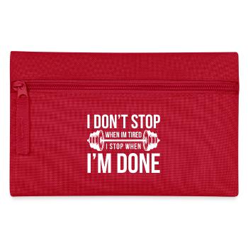 Fitness Squat Entraînement Sport Design - Trousse - rouge - Devant