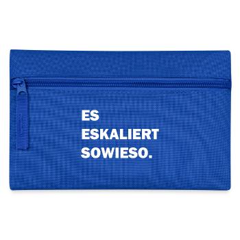 escalates - Pencil Case - royal blue - Front
