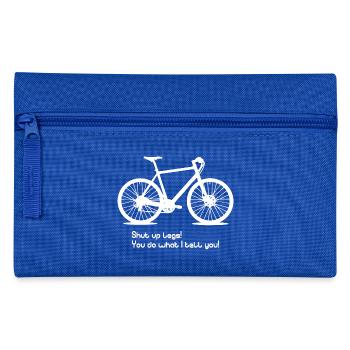 Shut up legs! Fahrrad Rennrad Radfahren lustig w - Federtasche - Royalblau - Vorne