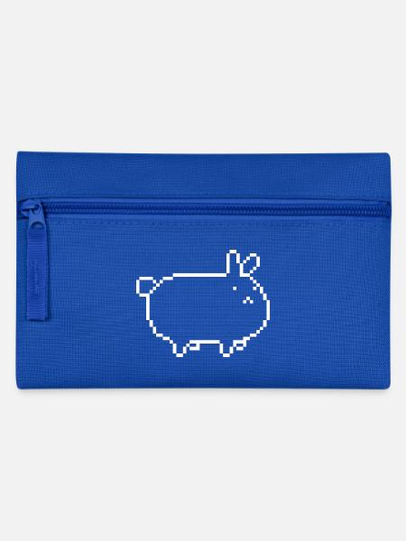 rabbit_pixel - Pencil Case - royal blue