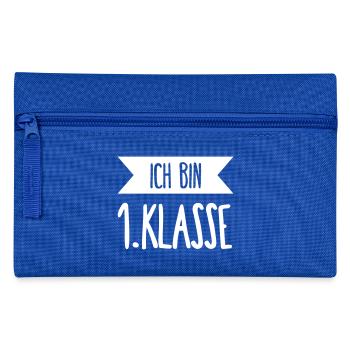 Ich bin 1 Klasse - Federtasche - Royalblau - Vorne