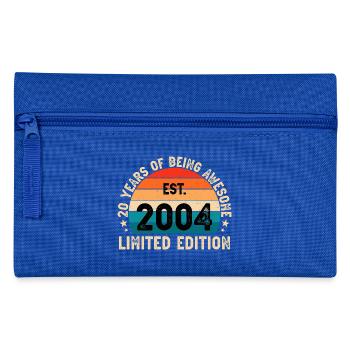 awesome since 2004 20 geb blablablaaa - Federtasche - Royalblau - Vorne