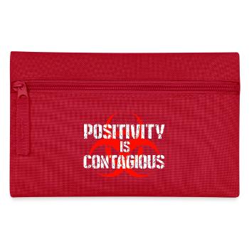 La positivité est contagieuse – Répandez de bonnes vibrations - Trousse - rouge - Devant
