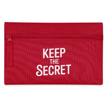 KEEP THE SECRET - Pencil Case - red - Front