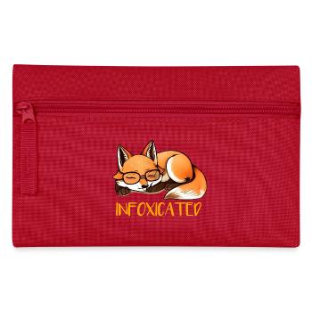 sleeping fox - Pencil Case - red - Front