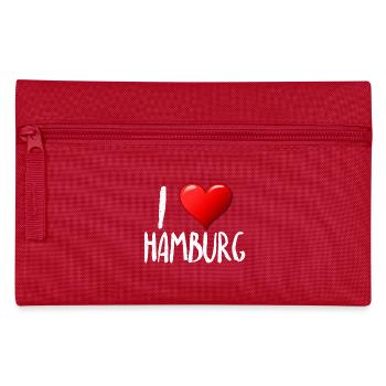 I Love Hamburg - Federtasche - Rot - Vorne