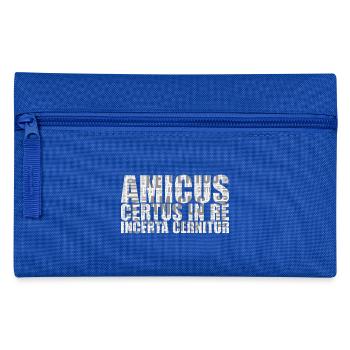 Amicus certus in re incerta cernitur - Federtasche - Royalblau - Vorne