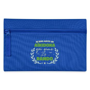 Fier d’être Aïkidoka et Passionné de la Rando - Trousse - bleu royal - Devant