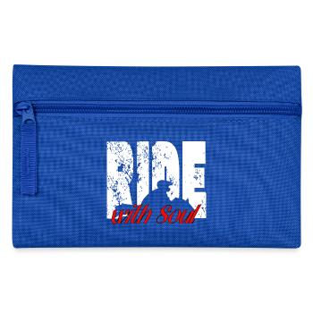 For Bikers - RideWithSoul - Pencil Case - royal blue - Front