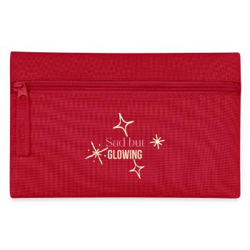 ✨ Sad but Glowing – Soft Girl Summer Emotional - Pencil Case - red - Front