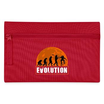 Entwicklung des Skateboarding Retro Sunset Skater - Federtasche - Rot - Vorne