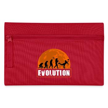 Volleyball Evolution Sunset Sports Silhouette Art - Federtasche - Rot - Vorne