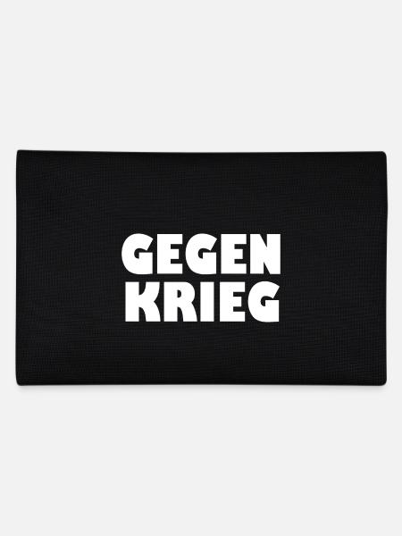 Gegen krieg - Federtasche - Schwarz - Hinten