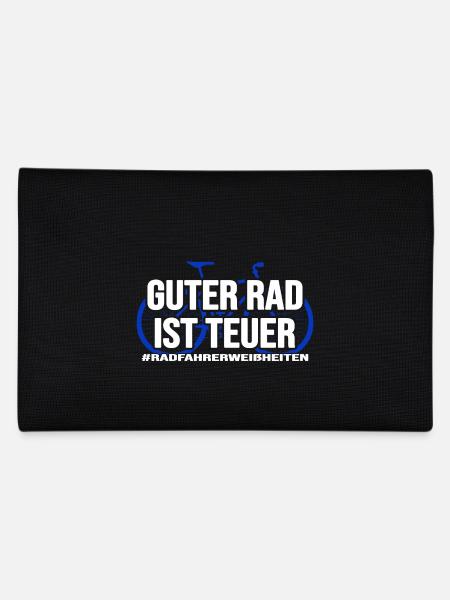 Fahrrad radlos Drahtesel sattelfest Bike radeln - Federtasche - Schwarz - Hinten